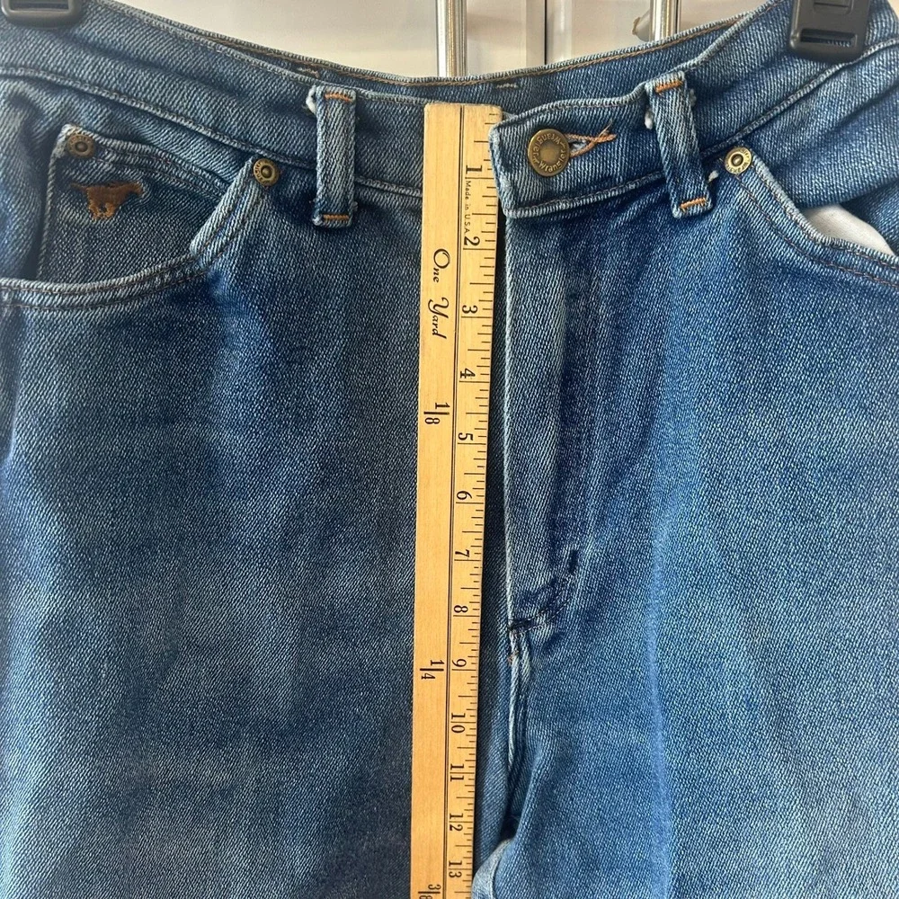 Vintage Wrangler Misses Regular Fit High Rise Straight Leg Blue Jeans Size 12